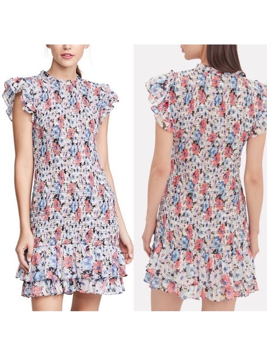 Veronica Beard Dresses & Skirts - VERONICA BEARD Cici Ruched Floral Mini Dress Size 6